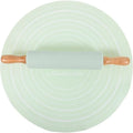 Silicone Cookie Rolling Mat Set with Rolling Pin - Non-Stick