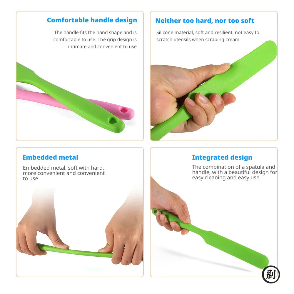 Nordic Silicone Cake Spatula — Food-Grade Heat-Resistant Scraper